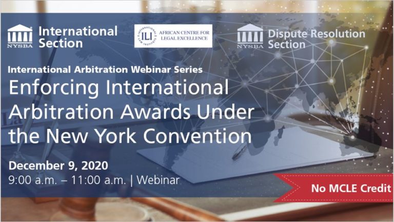 Enforcing International Arbitration Awards under the New York Convention