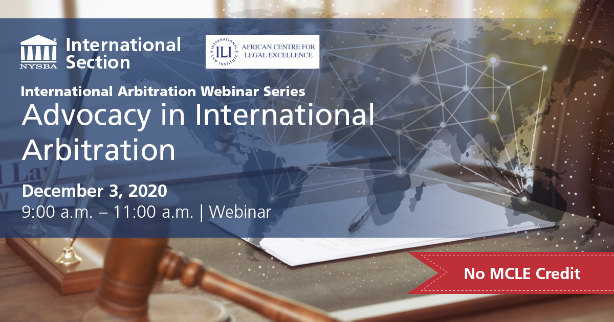 International Arbitration Dec 3