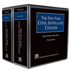 The New York Civil Appellate Citator (2 Vols.)