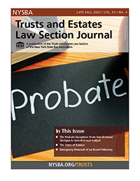 Trusts and Estates Law Journal
